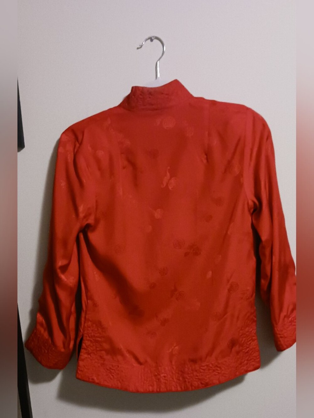Vintage Chinese Silk Brocade Reversible Mandarin Jacket Small (Read Description) - Picture 7 of 16